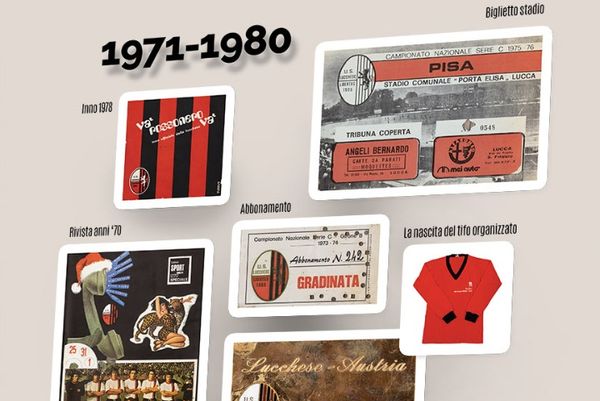 mostra Lucca120 sulla storia della lucchese calcio- immagine degli eventi del 1971/80