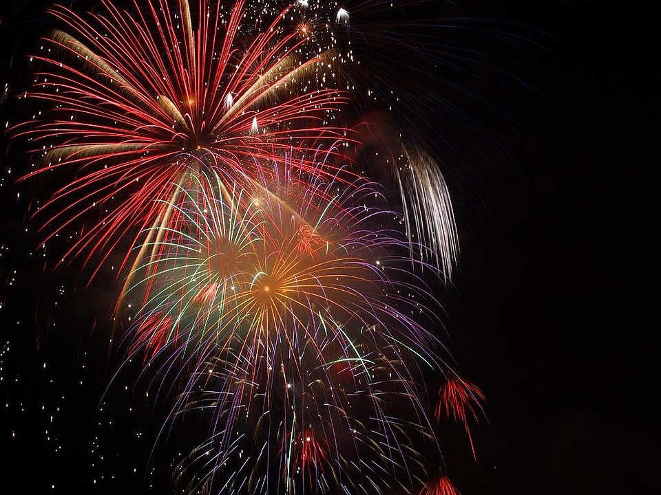 fuegos artificiales septiembre en lucca