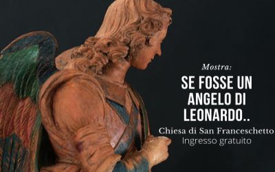 exhibition announcing angel attributed to Leonardo