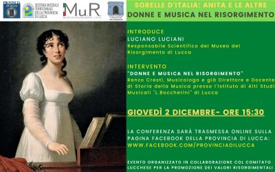 Sorelle d'Italia - Anita e le altre. Women  and music in the Risorgimento period