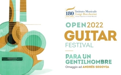 Poster of thr OPEN Guitar festival Boccherini