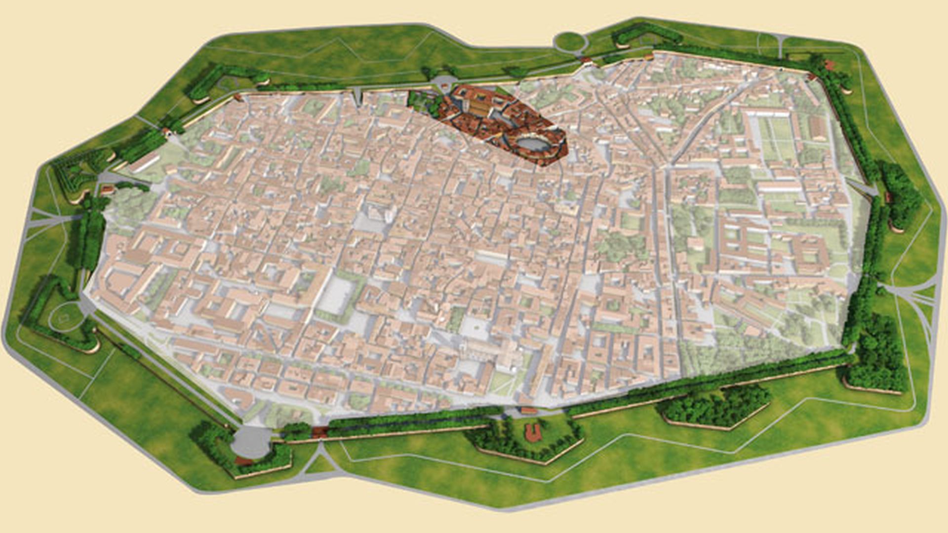 MAPPA DI LUCCA ONC EVIDENZA DELLA ZONA NORD