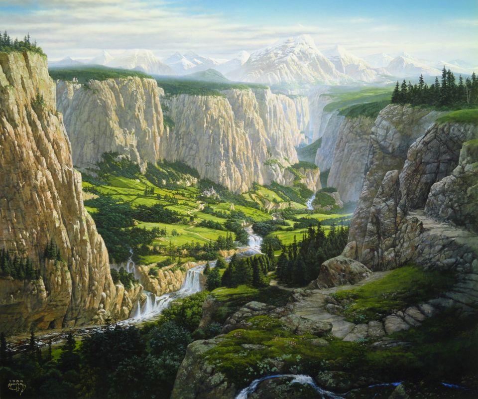 Ted Nasmith_Rivendell arte a Lucca comics & games 2022