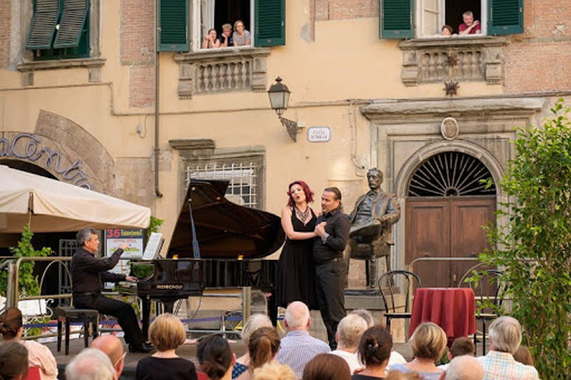 cartoline pucciniane, concerti in piazza cittadella a lucca