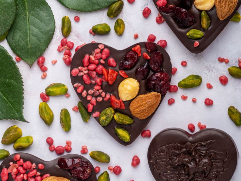 San Valentino sweets from the Caniparoli chocolate shop in Lucca