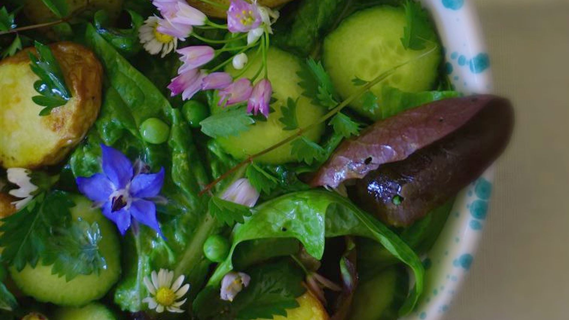 salade de fleurs