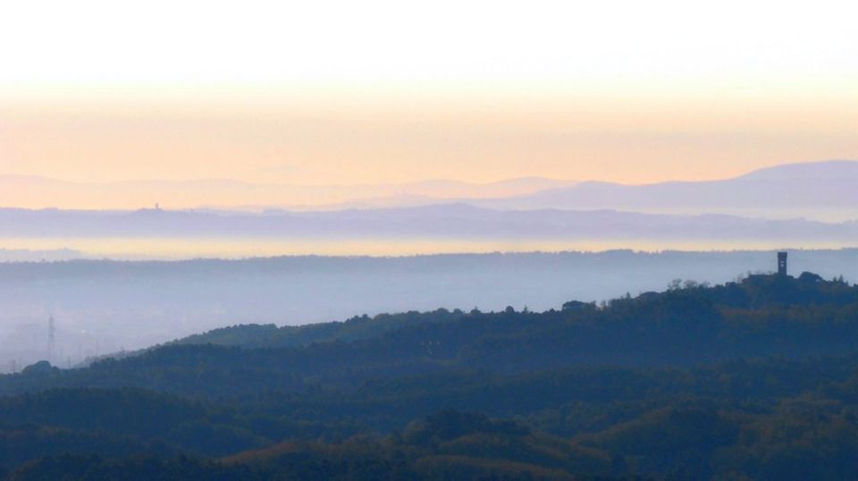Panorama de Montecarlo a la puesta del sol