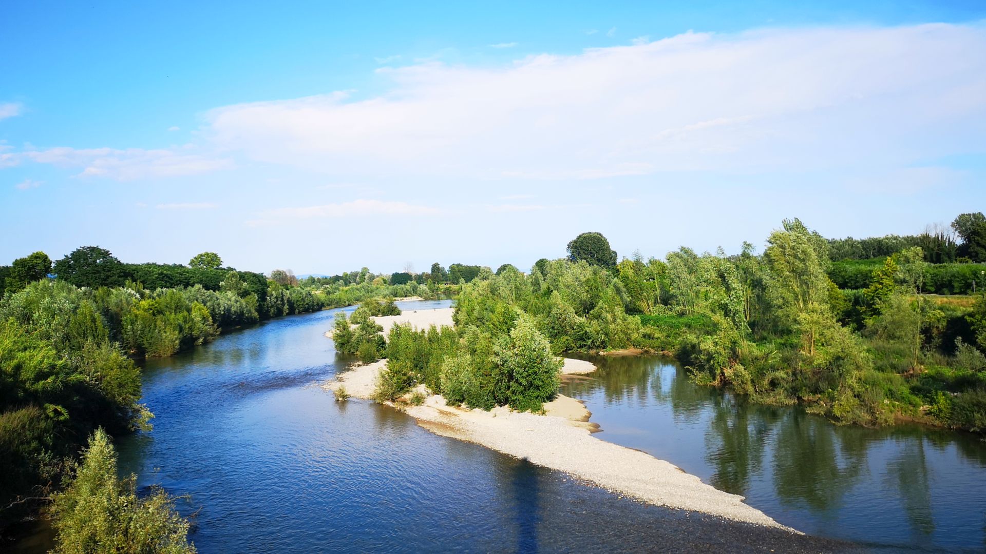 fleuve Serchio à Lucca