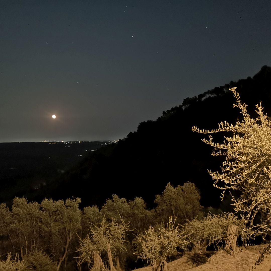 Piana di Lucca di notte