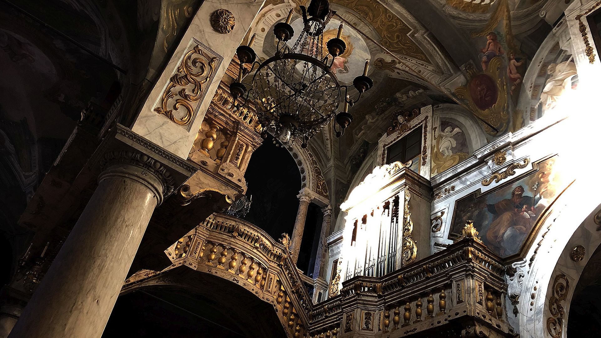 santa maria nera church, interior part