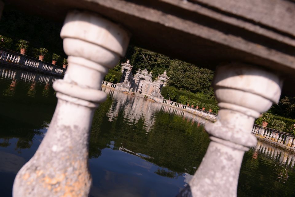 fish pond at villa reale in lucca 