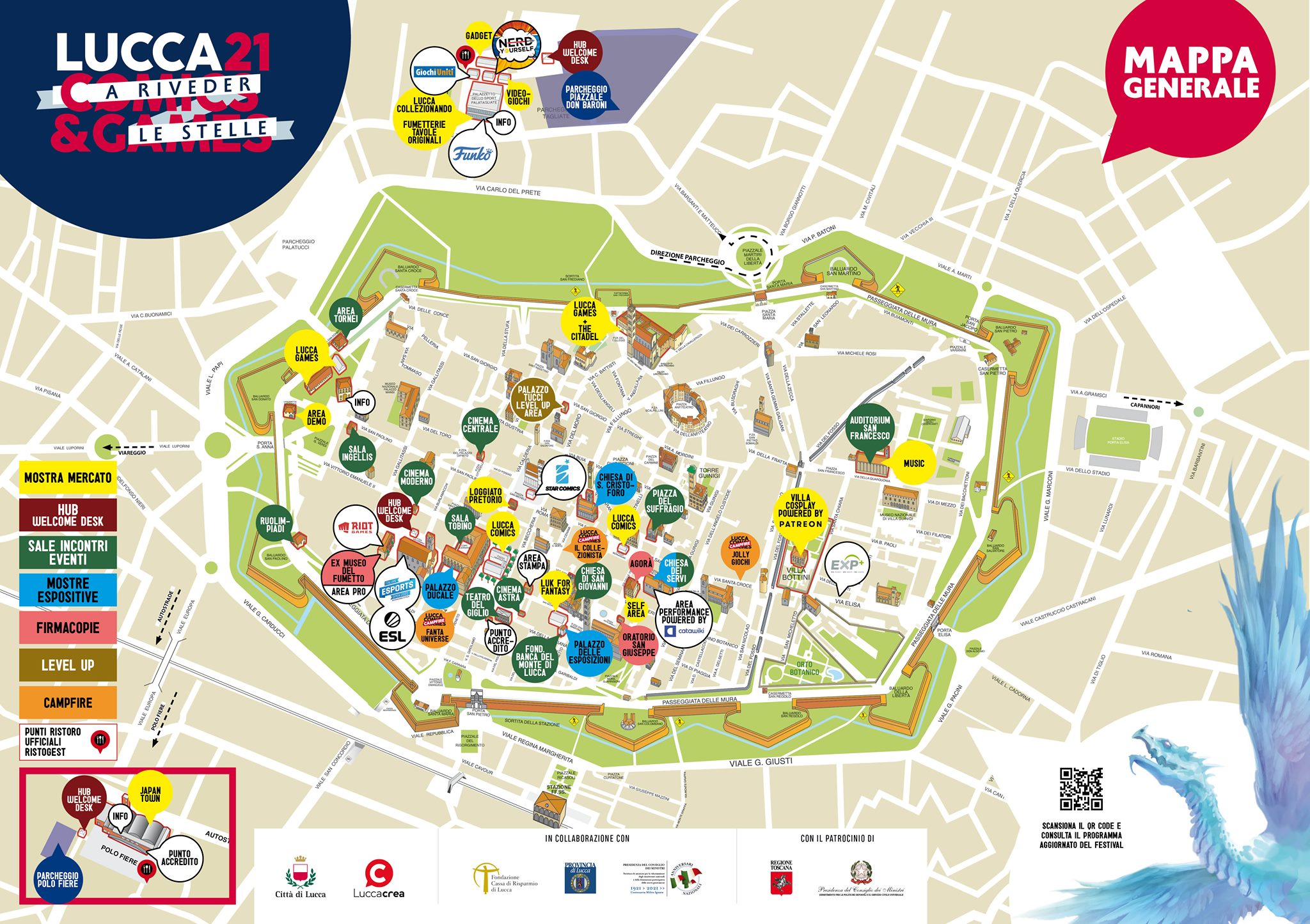 mappa lucca comics and games 2021