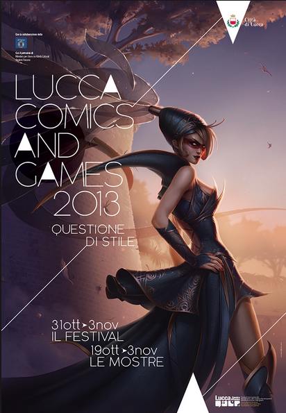le mura di lucca nel poster di lucca comics and games 2013