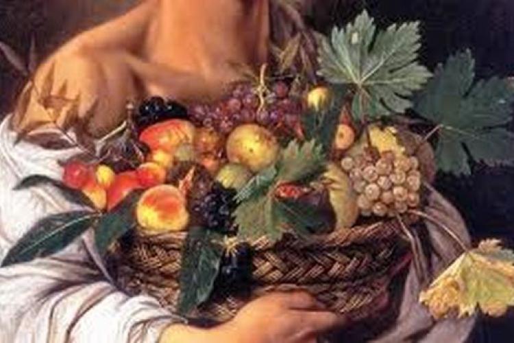 foto caravaggio cesta de frutas - gusto por la cultura