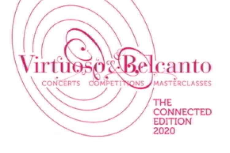 Virtuoso e Belcanto 2020 festival a Lucca. Logo della quinta edizione.