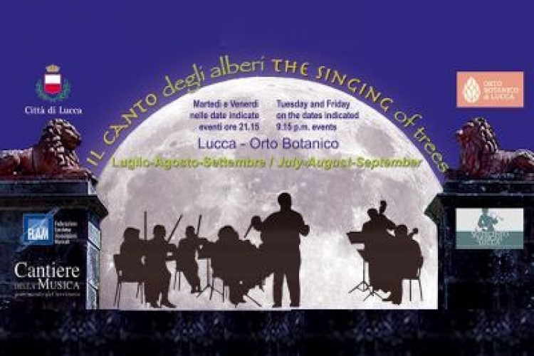 il canto degl alberi concerti all'orto botanico di lucca