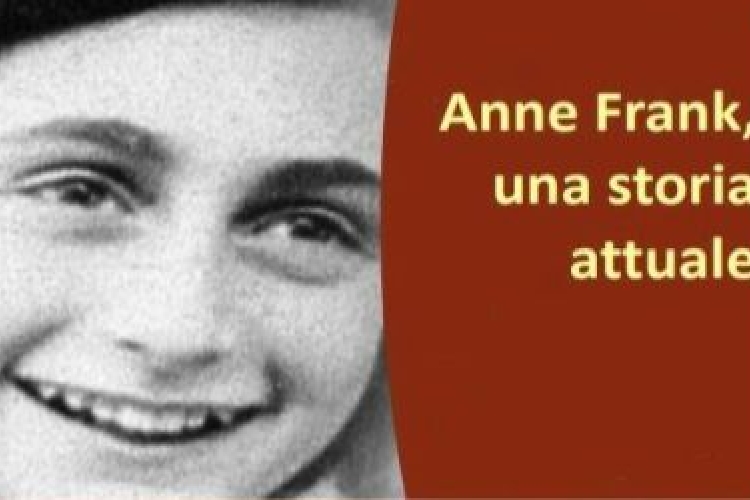 locandina della Mostra Anna Frank, una storia attuale