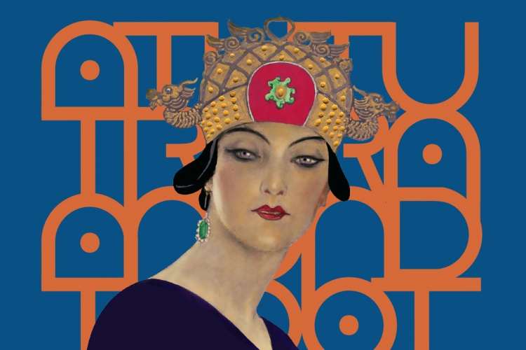 Princess turandot in a vintage affiche